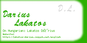 darius lakatos business card